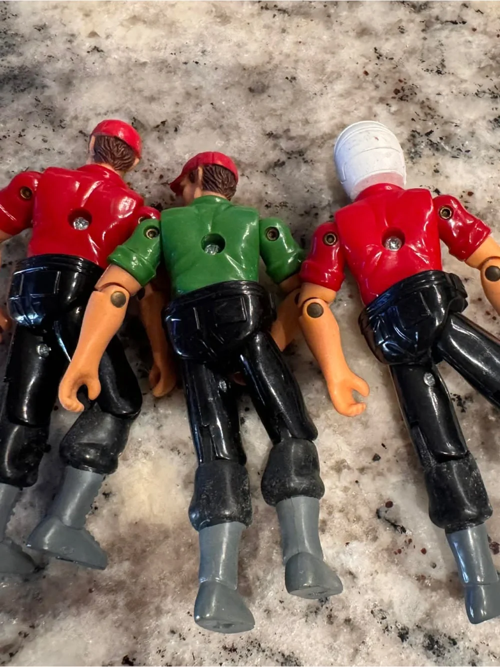 Vintage 3pc Action figures from Maisto Adventure wheels